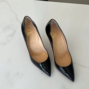 Louboutin Hot Chick Pumps - Patent calf leather - Black - Women